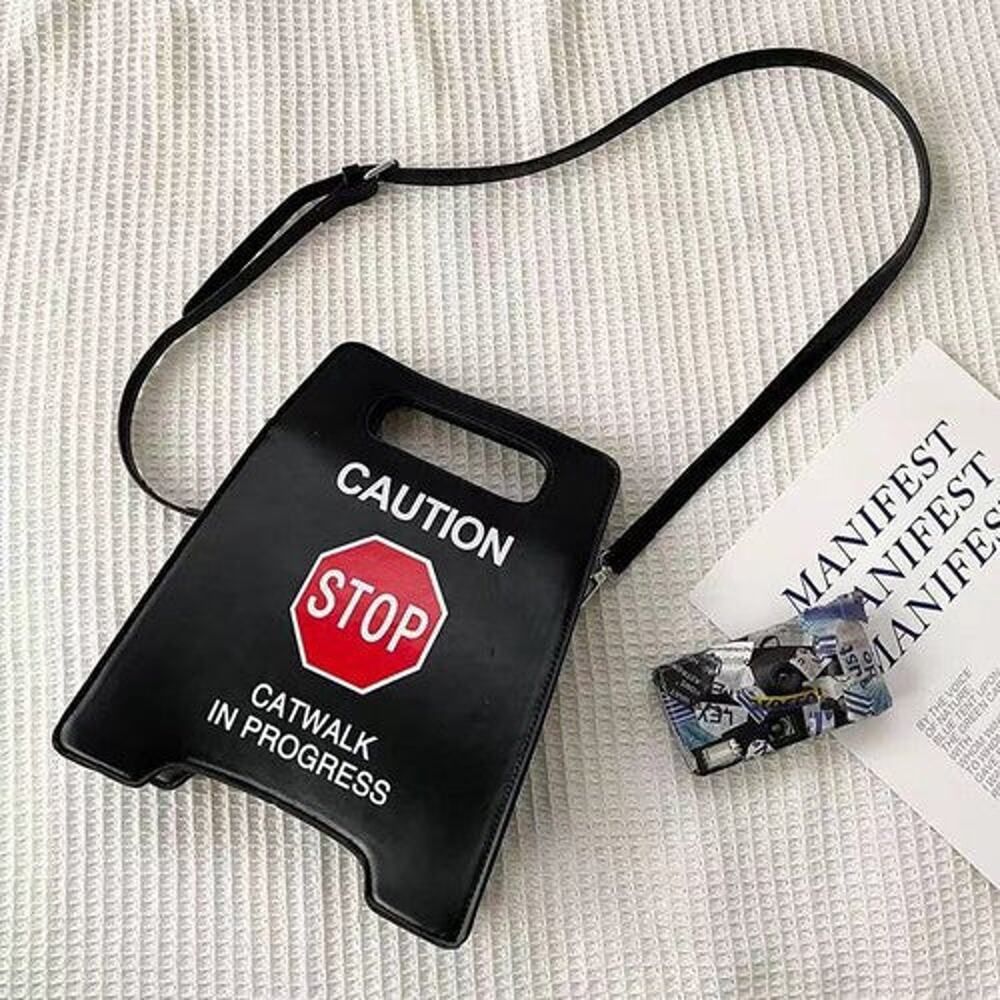 "Caution" Design Handbag - Picture 7 of 14